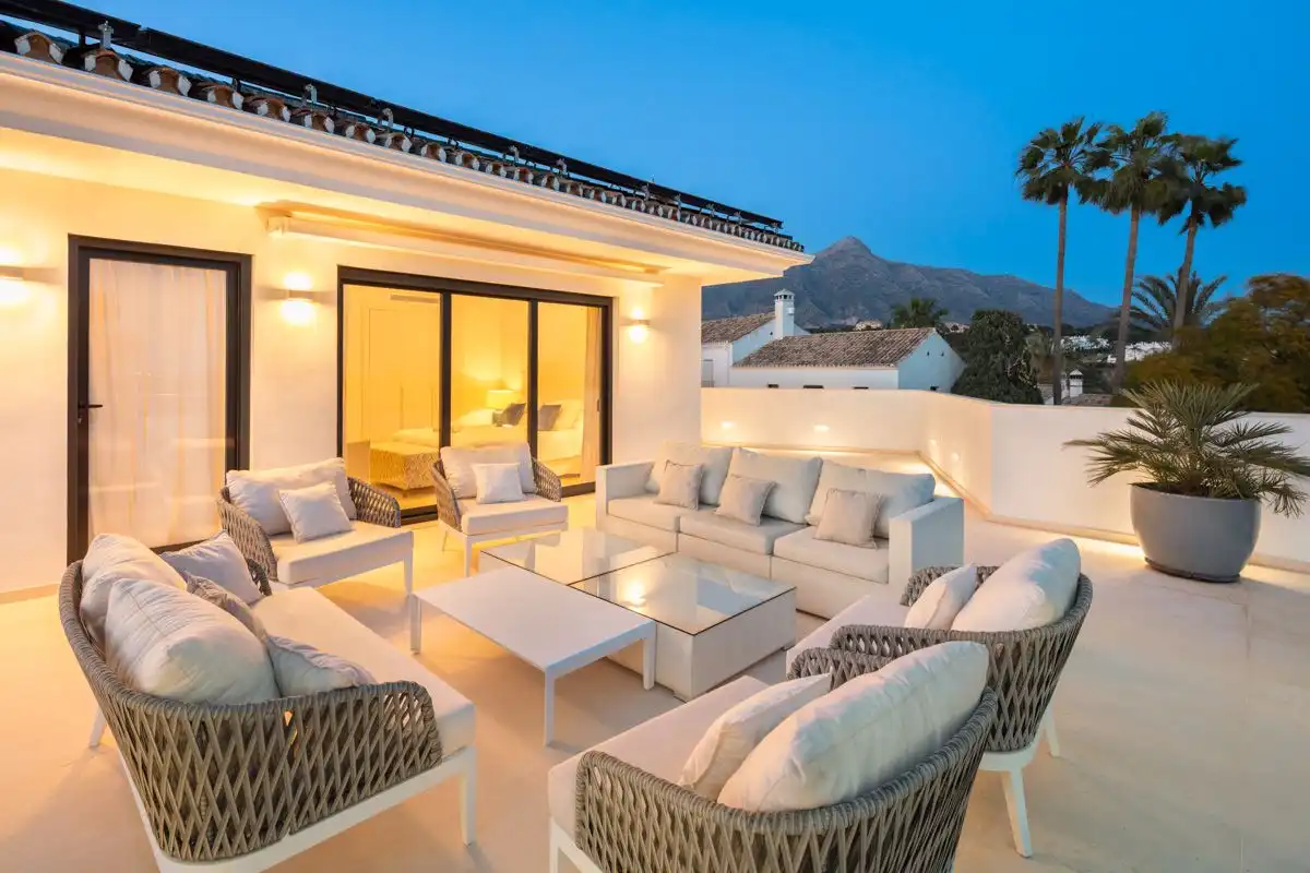 Terraza de Casa o chalet en venta en Marbella con Aire acondicionado, Parquet y Terraza