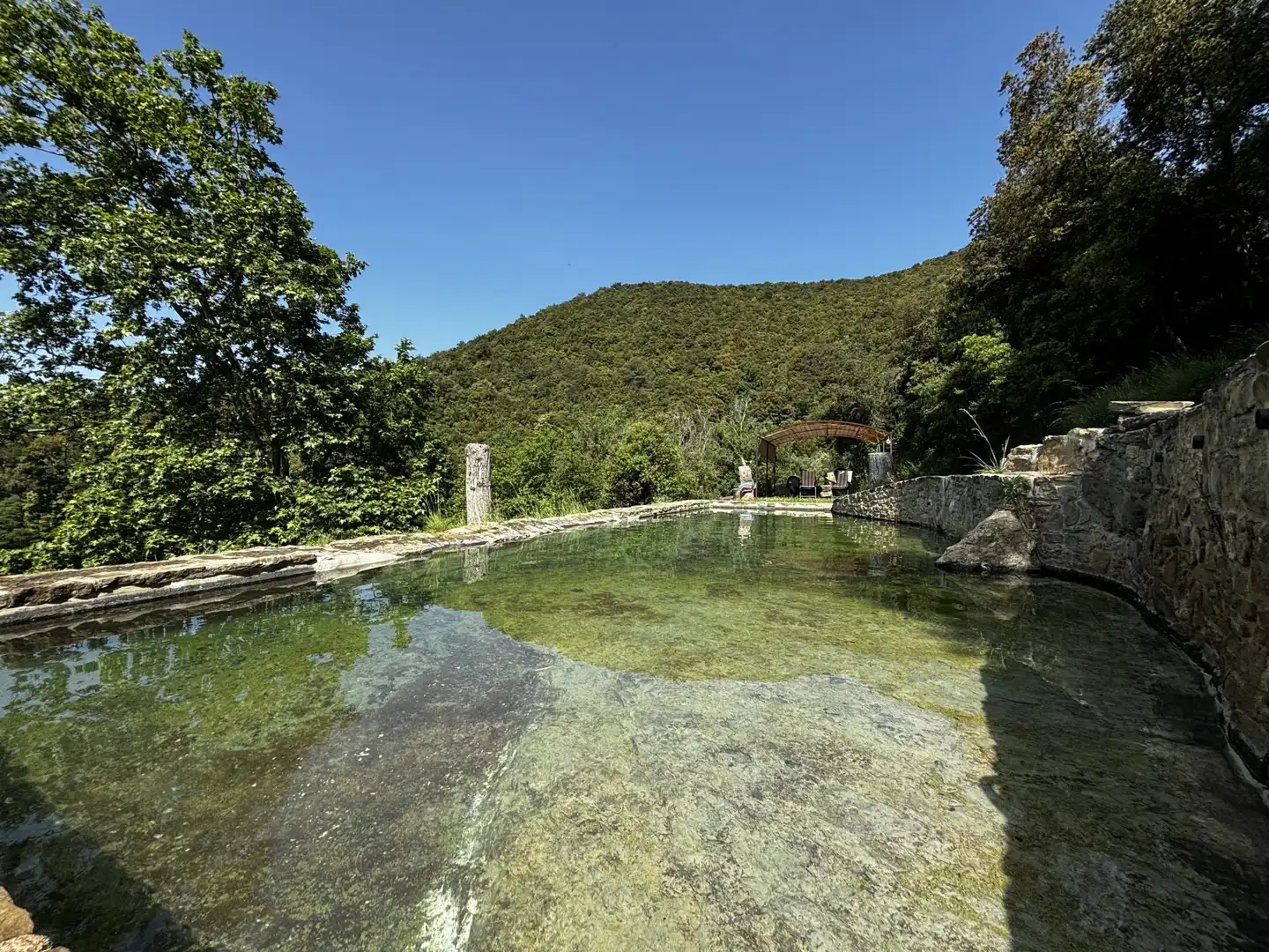Swimming pool of Country homes for sale in Sant Aniol de Finestres  with Terrace and Swimming Pool