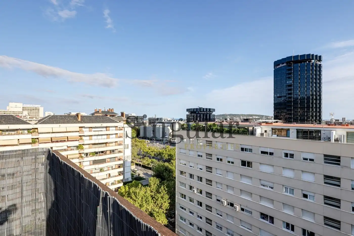 Außenansicht von Dachboden zur Miete in Barcelona mit Klimaanlage, Heizung und Privatgarten
