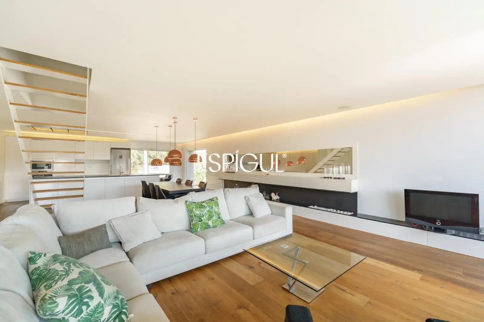 Sala d'estar de Dúplex en venda en Tiana amb Aire condicionat, Calefacció i Parquet