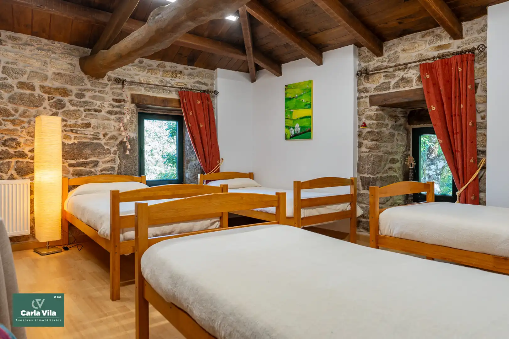 Bedroom of Country homes for sale in Guitiriz  with Heating, Private garden and Parquet flooring