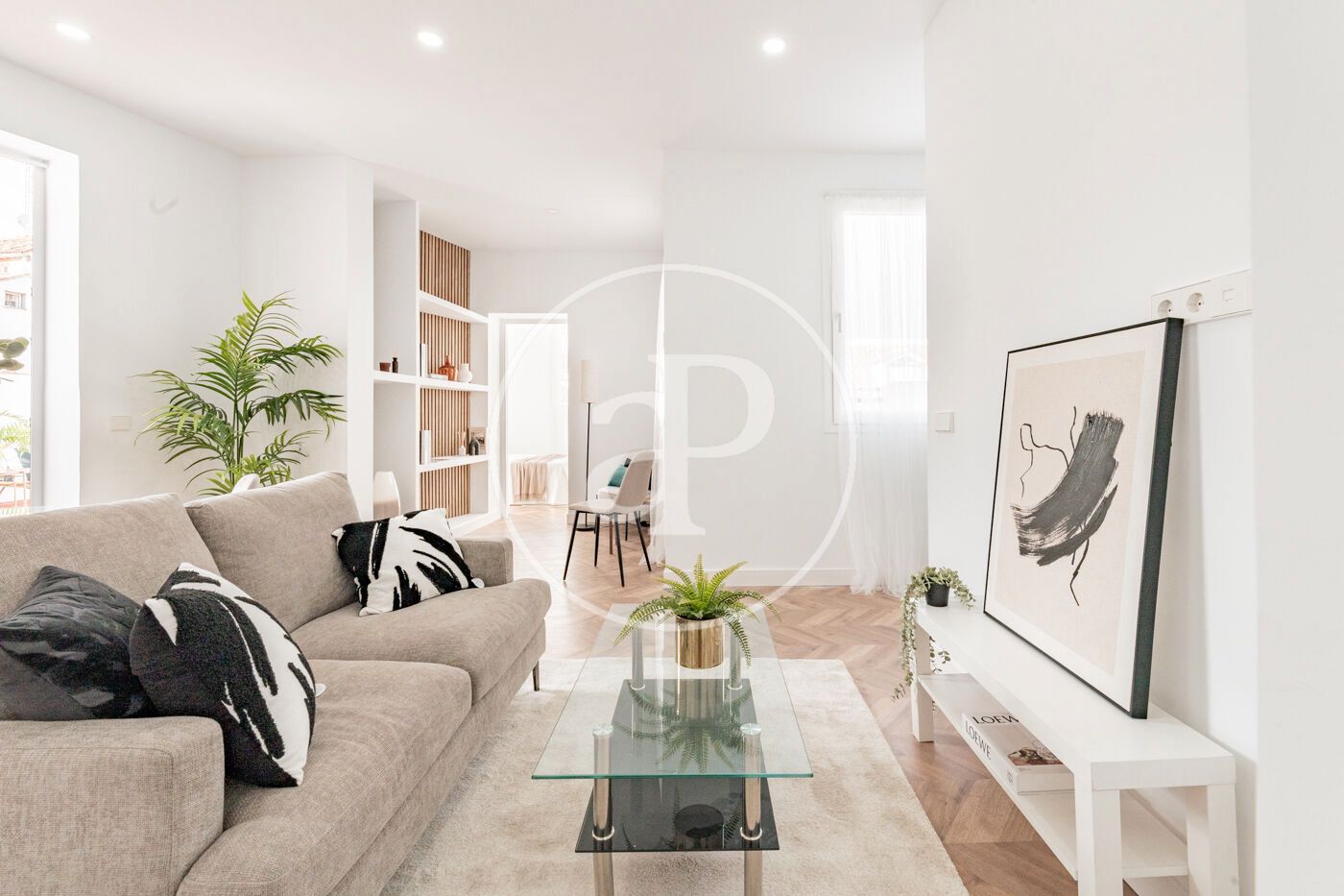 Sala de estar de Piso en venta en  Madrid Capital con Aire acondicionado, Calefacción y Terraza