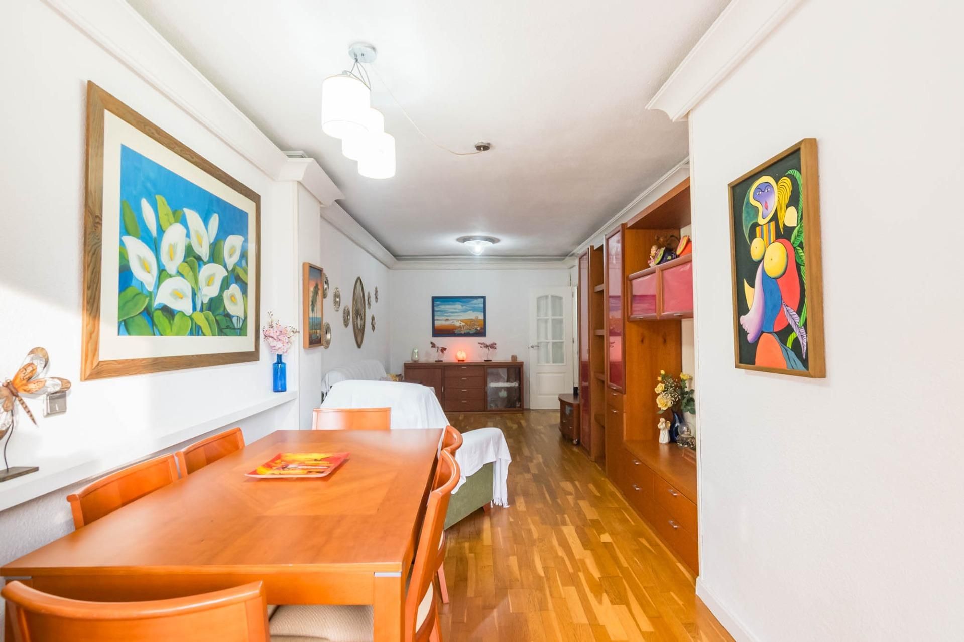 Dining room of Flat for sale in  Murcia Capital  with Air Conditioner, Parquet flooring and Terrace