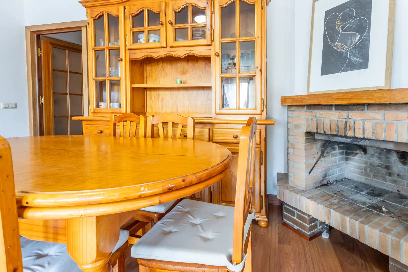 Dining room of Houses for sale in Villanueva de la Cañada  with Air Conditioner, Heating and Private garden