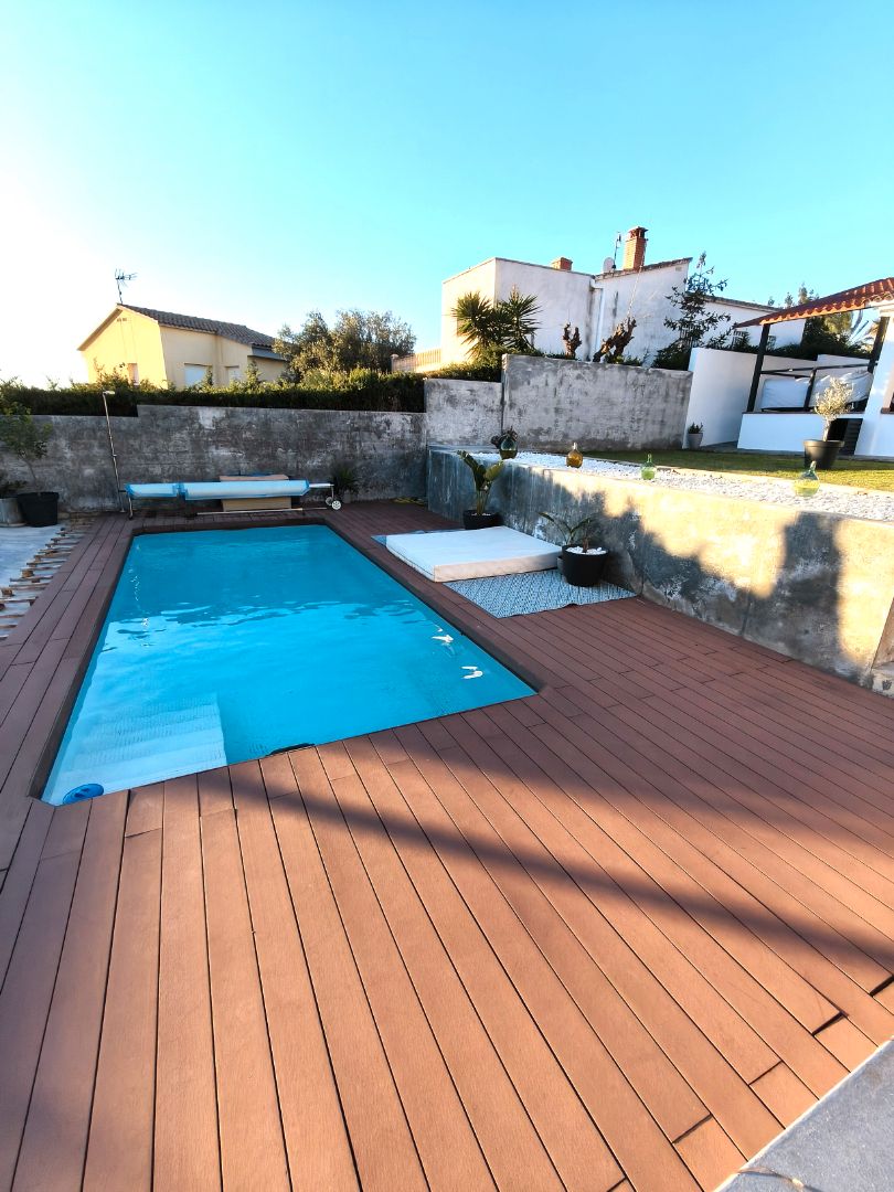 Swimming pool of House or chalet for sale in La Pobla de Montornès    with Air Conditioner, Heating and Private garden