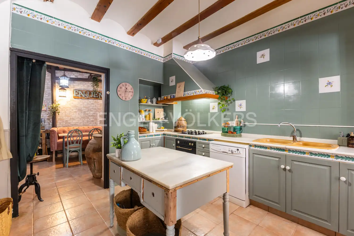Cocina de Casa o chalet en venta en Alcublas con Aire acondicionado, Calefacción y Jardín privado
