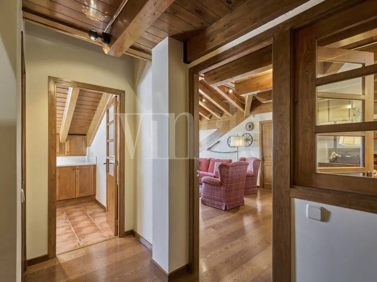 Living room of Duplexes for sale in Puigcerdà  with Heating, Parquet flooring and Terrace