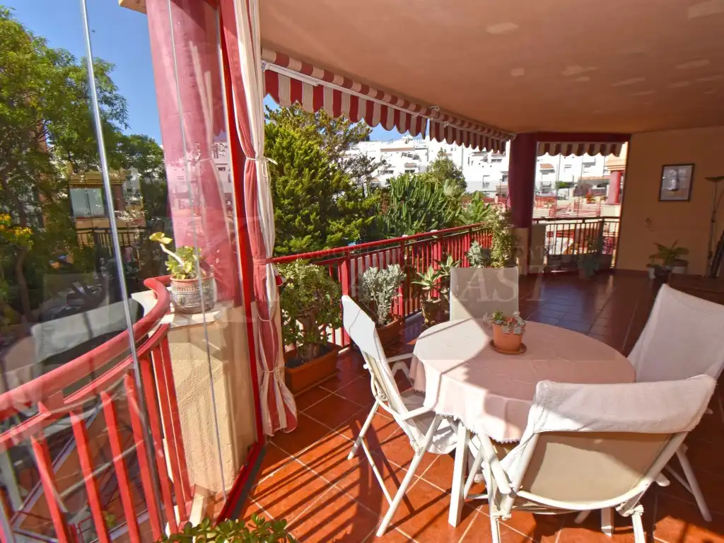 Terrace of Flat for sale in Fuengirola  with Air Conditioner, Private garden and Terrace