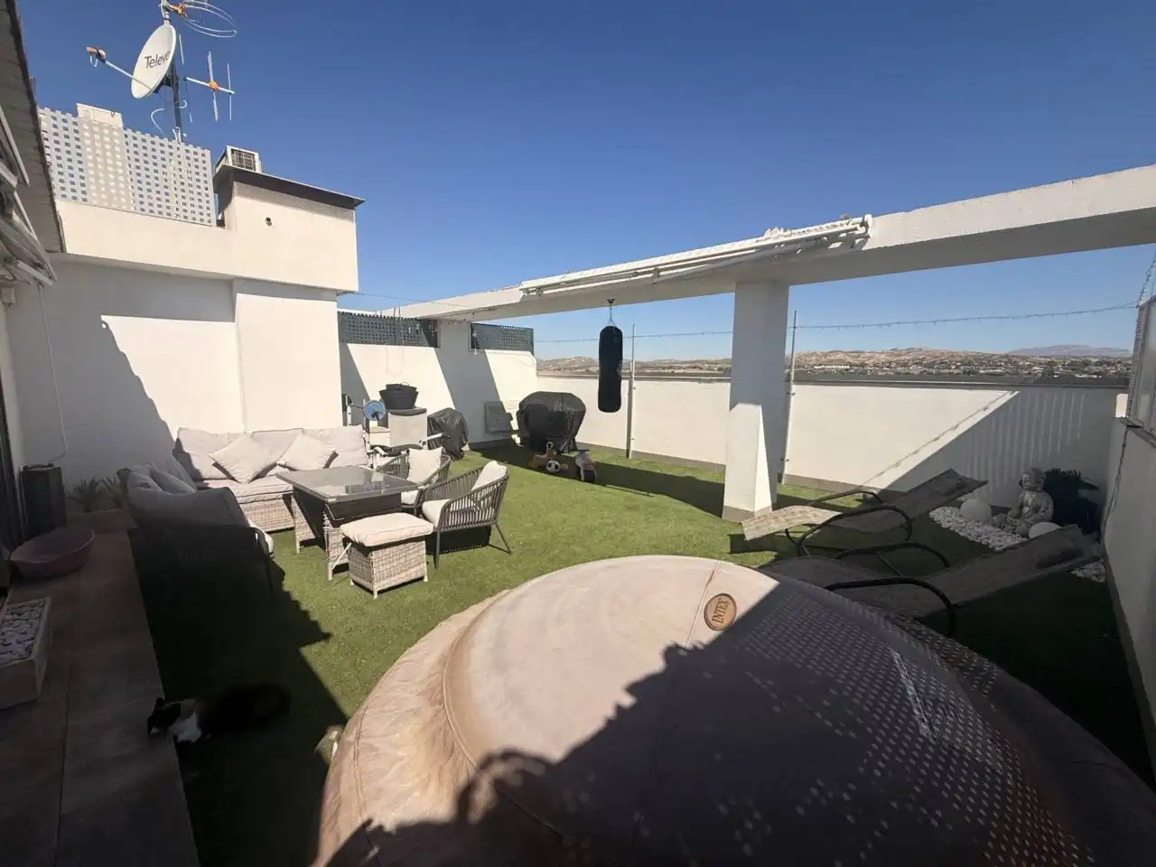 Terraza de Ático en venta en Elche / Elx con Aire acondicionado, Parquet y Terraza