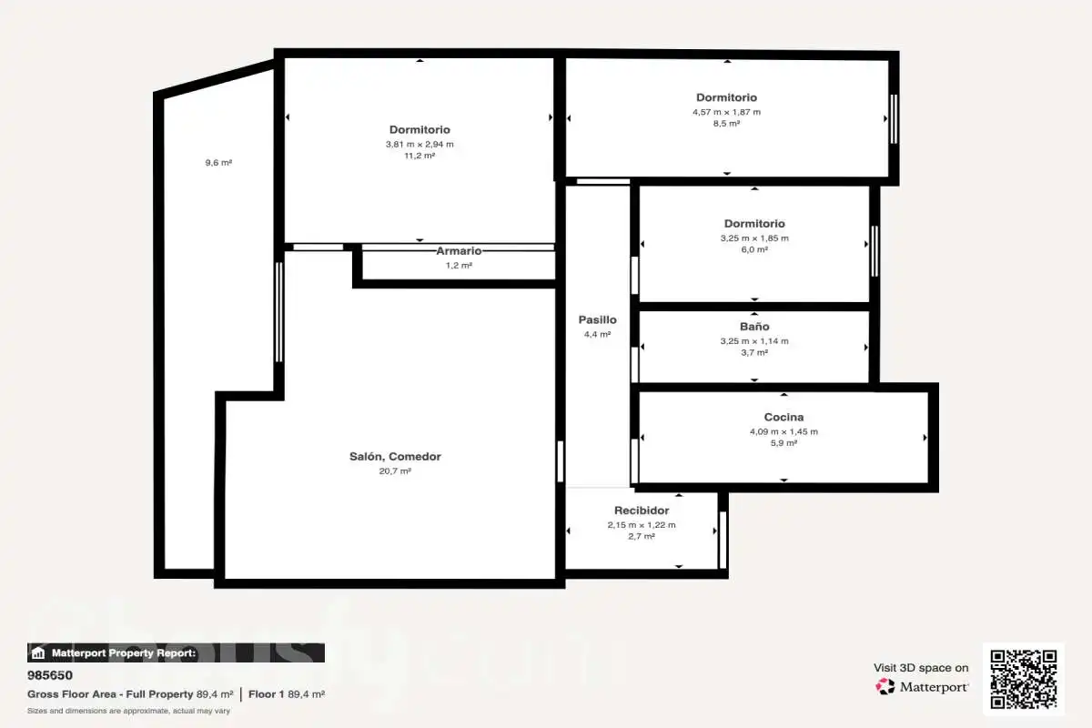 Piso en venta en Badalona con Aire acondicionado, Calefacción y Amueblado