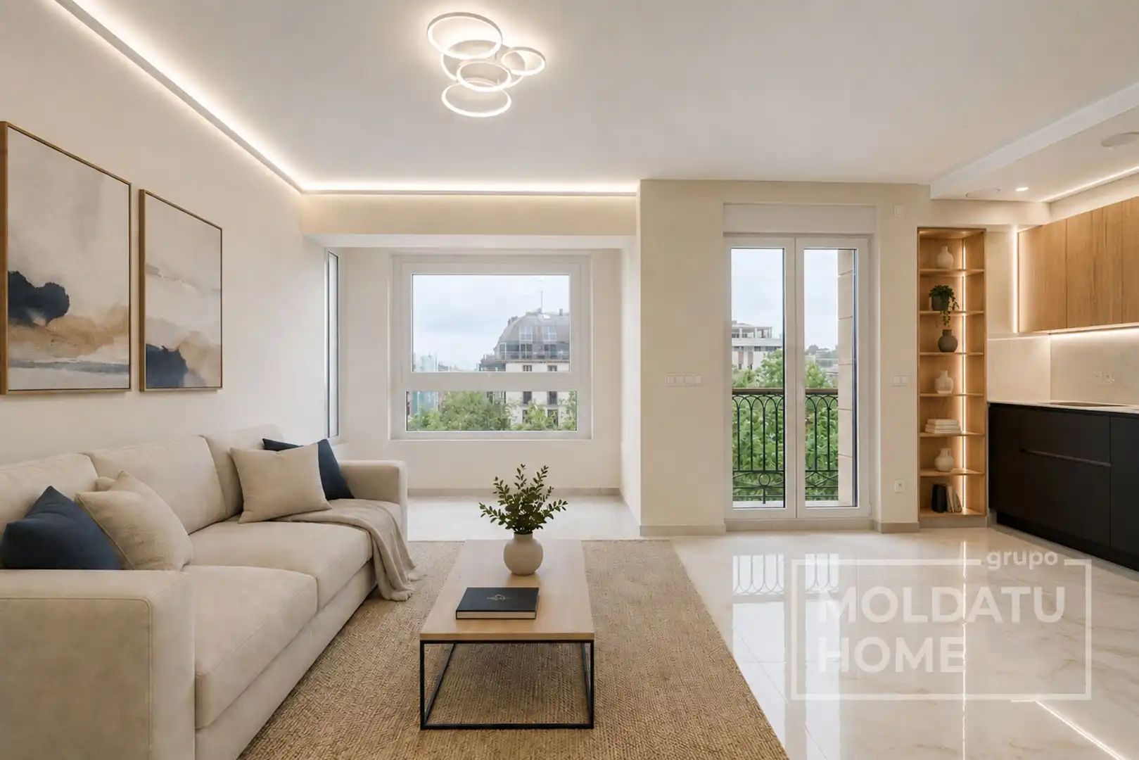 Sala de estar de Apartamento en venta en Donostia - San Sebastián  con Aire acondicionado, Calefacción y Terraza