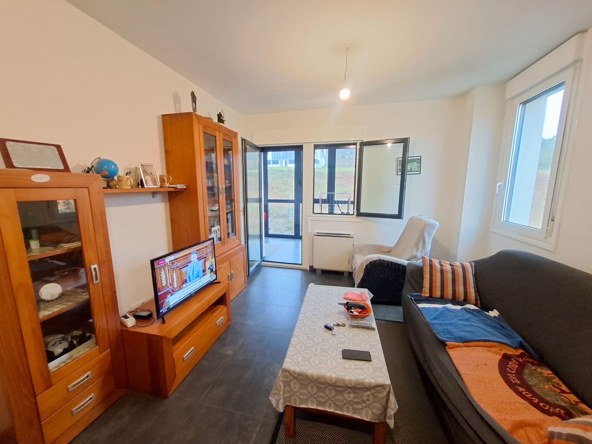 Living room of Flat for sale in Xove  with Heating, Terrace and Furnished