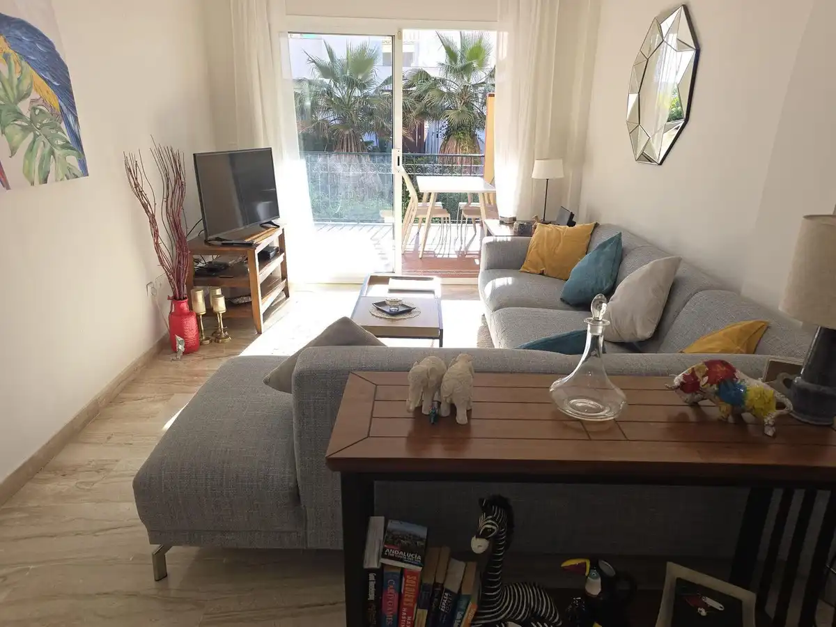 Wohnzimmer von Wohnungen zum Verkauf in Mijas mit Klimaanlage, Heizung und Terrasse