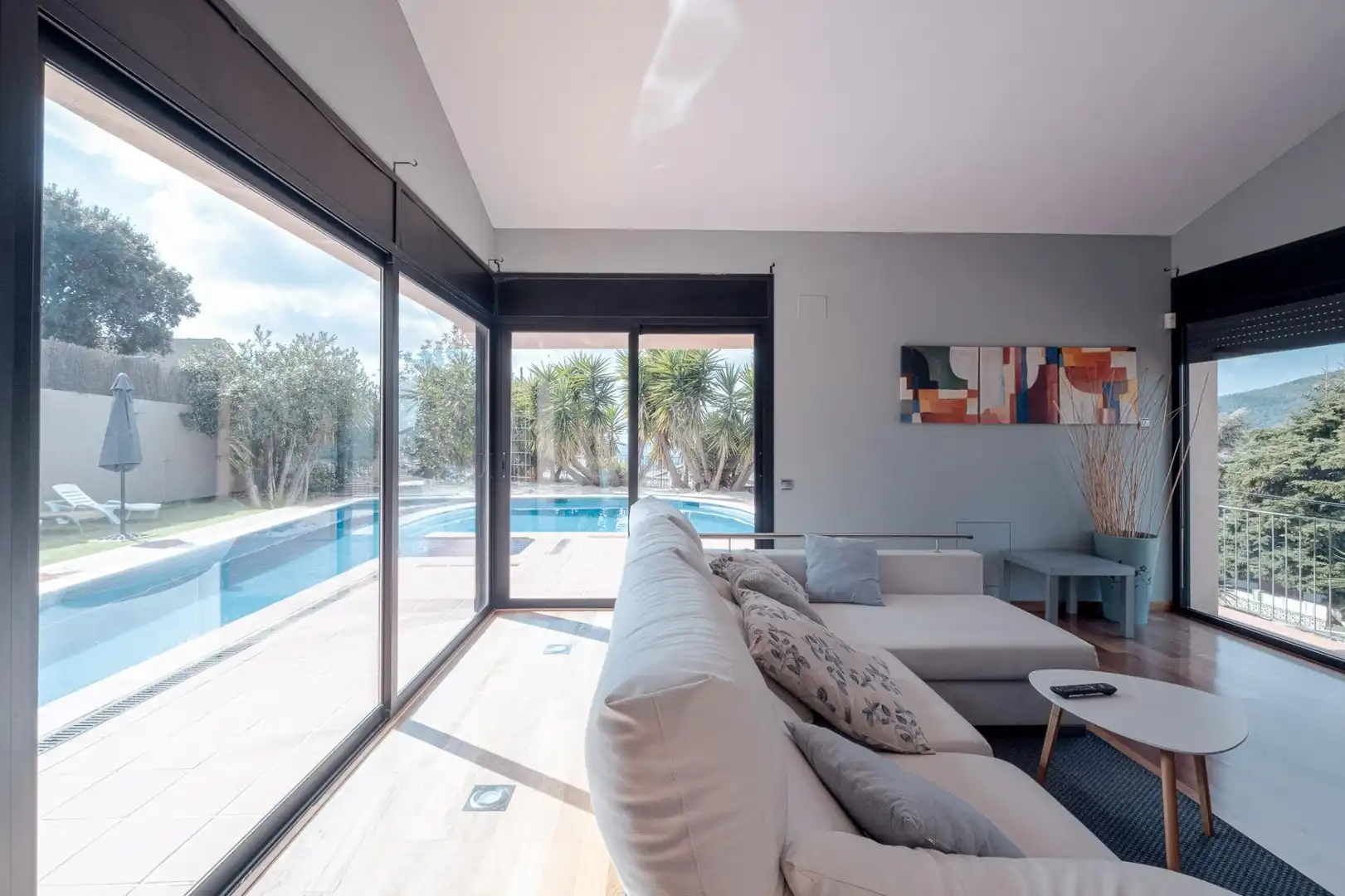 Sala de estar de Casa o chalet en venta en Caldes de Montbui con Aire acondicionado, Calefacción y Jardín privado
