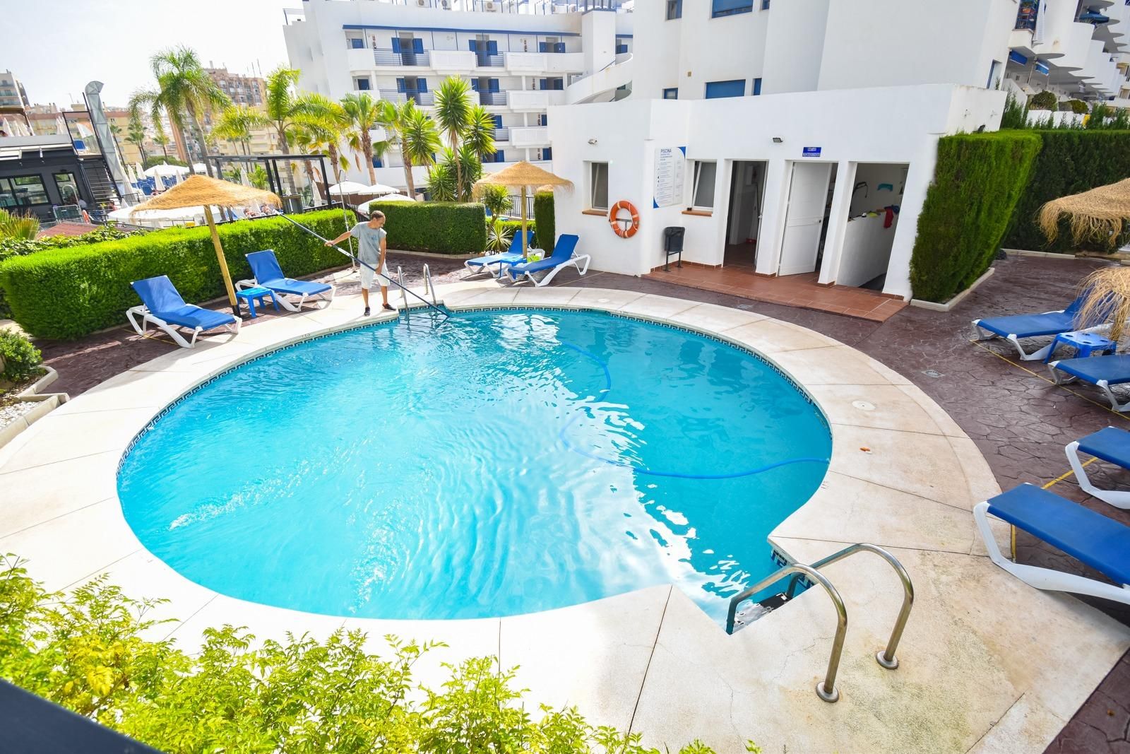 Swimming pool of Apartment for sale in Benalmádena  with Air Conditioner, Terrace and Storage room