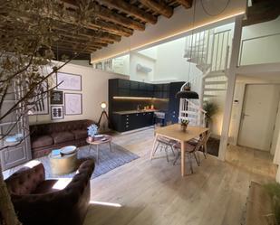 Living room of Attic for sale in  Barcelona Capital  with Air Conditioner, Heating and Private garden