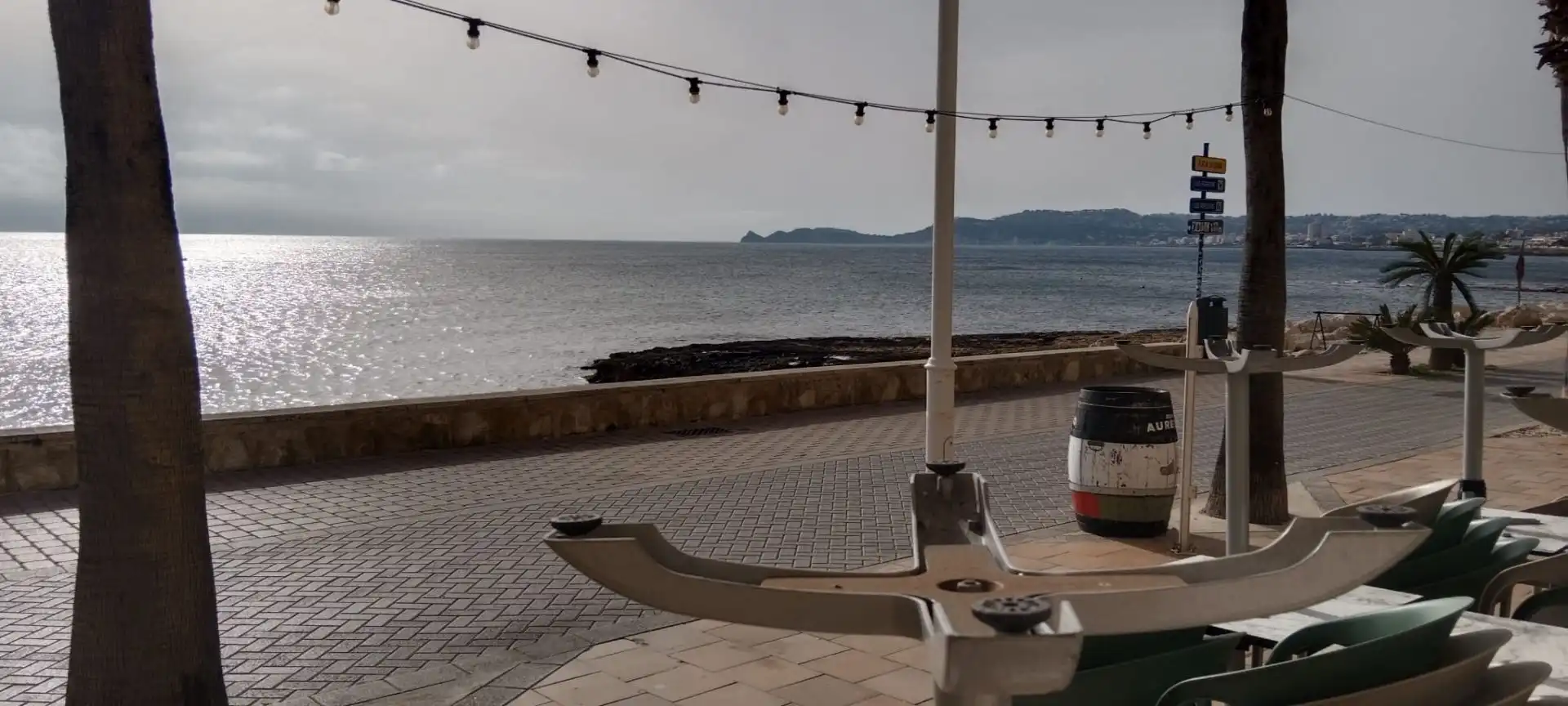 Terrasse von Geschaftsraum zur Miete in Jávea / Xàbia mit Klimaanlage, Terrasse und Möbliert