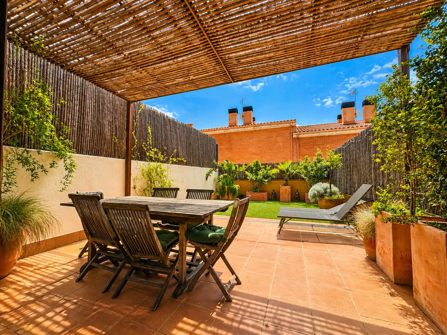 Terrace of Detached homes for sale in Castellar del Vallès  with Air Conditioner, Heating and Parquet flooring
