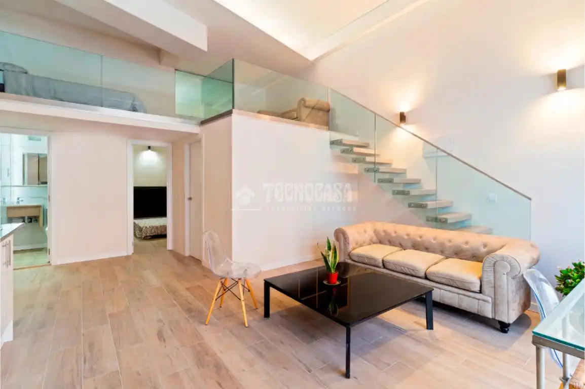 Sala de estar de Piso en venta en  Madrid Capital