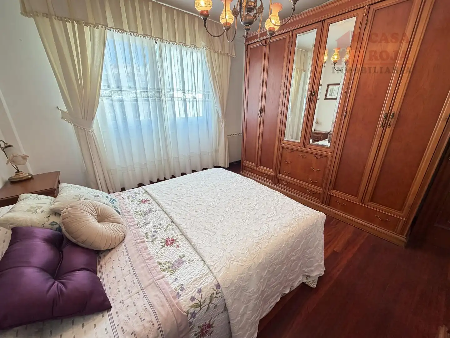 Bedroom of Flat for sale in Cangas   with Heating, Parquet flooring and Washing machine