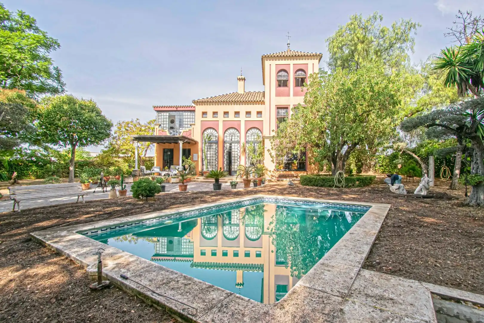 Garten von Country house zum Verkauf in Mairena del Aljarafe mit Terrasse, Schwimmbad und Balkon