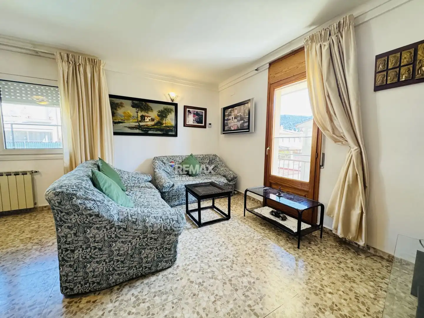 Sala d'estar de Casa o xalet en venda en Amer amb Jardí privat, Terrassa i Traster