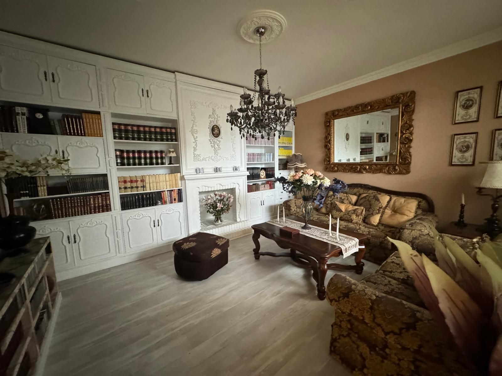 Living room of Single-family semi-detached for sale in Don Benito  with Air Conditioner, Heating and Parquet flooring