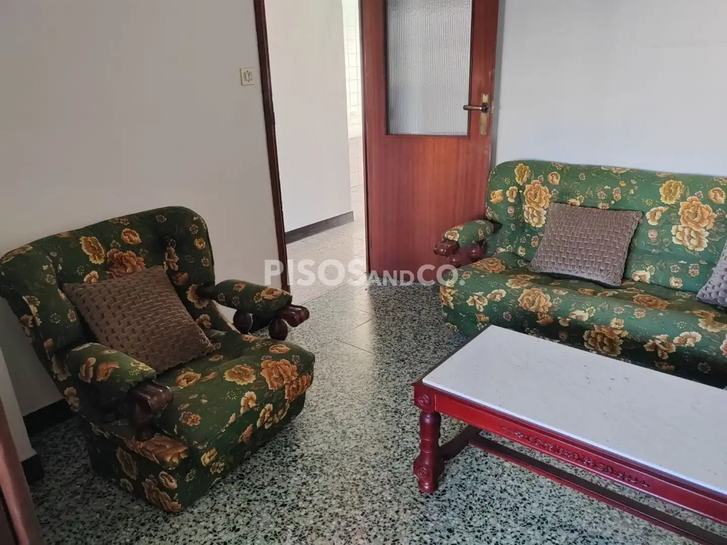 Sala de estar de Piso en venta en A Coruña Capital 