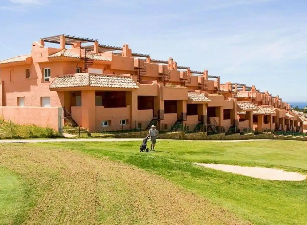Exterior view of Detached homes for sale in Marbella  with Air Conditioner, Terrace and Swimming Pool