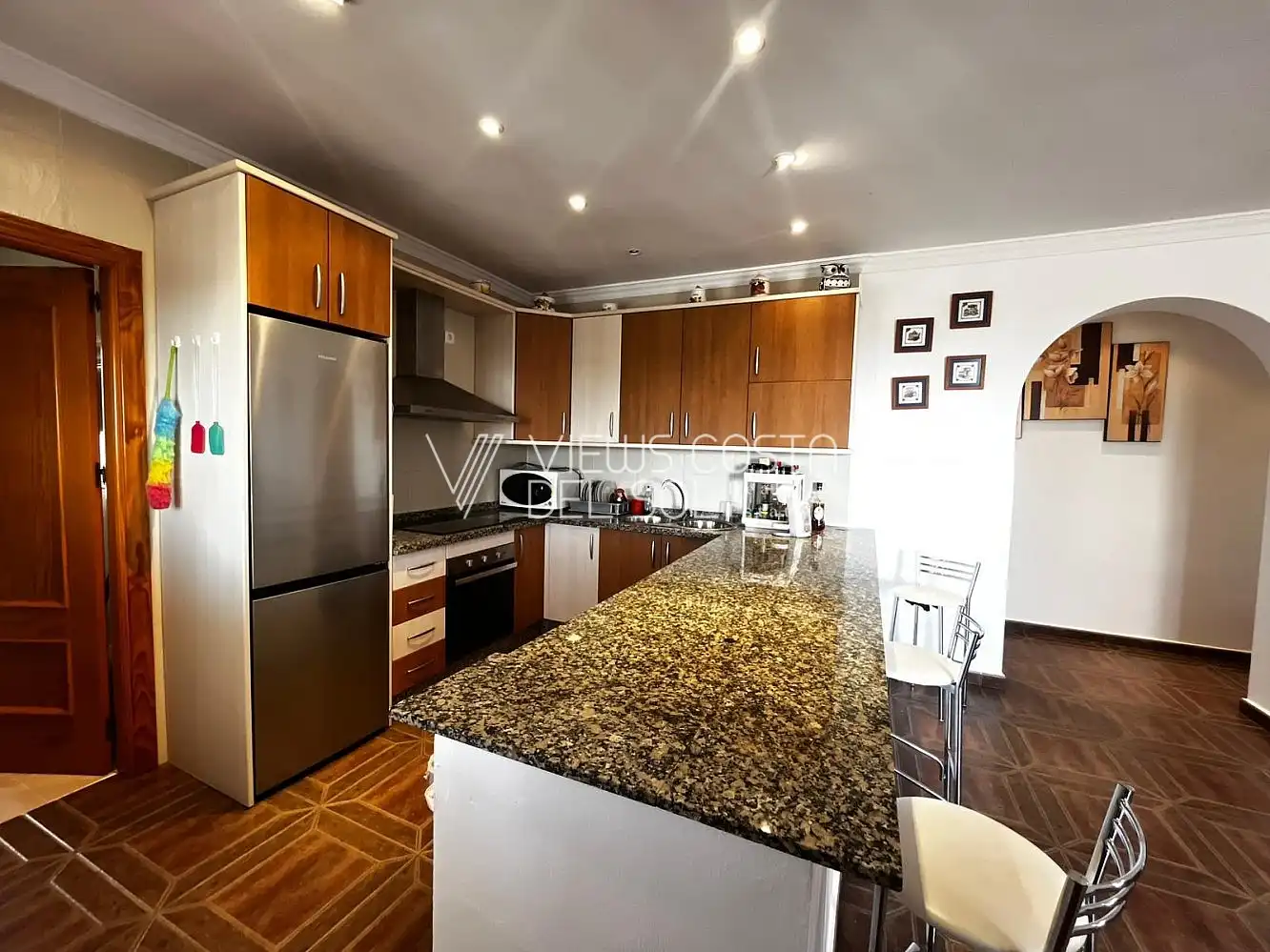 Cuina de Casa o xalet de lloguer en Algarrobo amb Aire condicionat, Calefacció i Terrassa