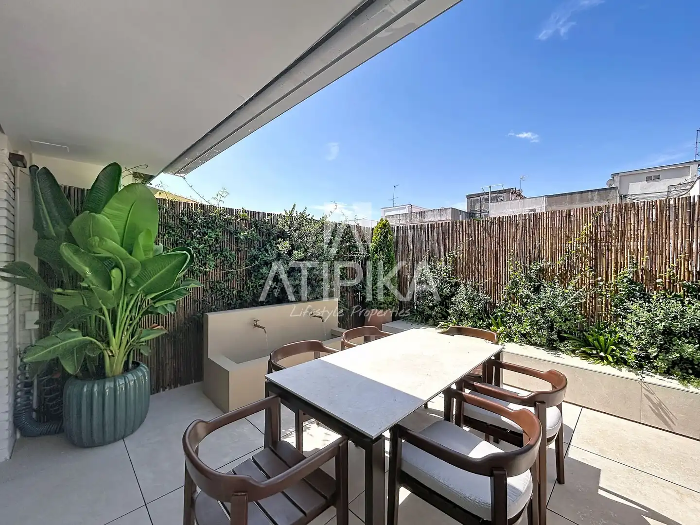Terrace of Flat for rent in Barcelona  with Air Conditioner, Terrace and Furnished