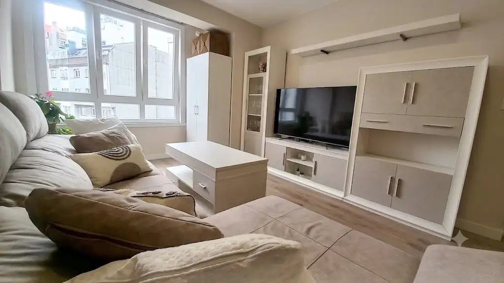 Sala de estar de Piso en venta en A Coruña Capital  con Calefacción