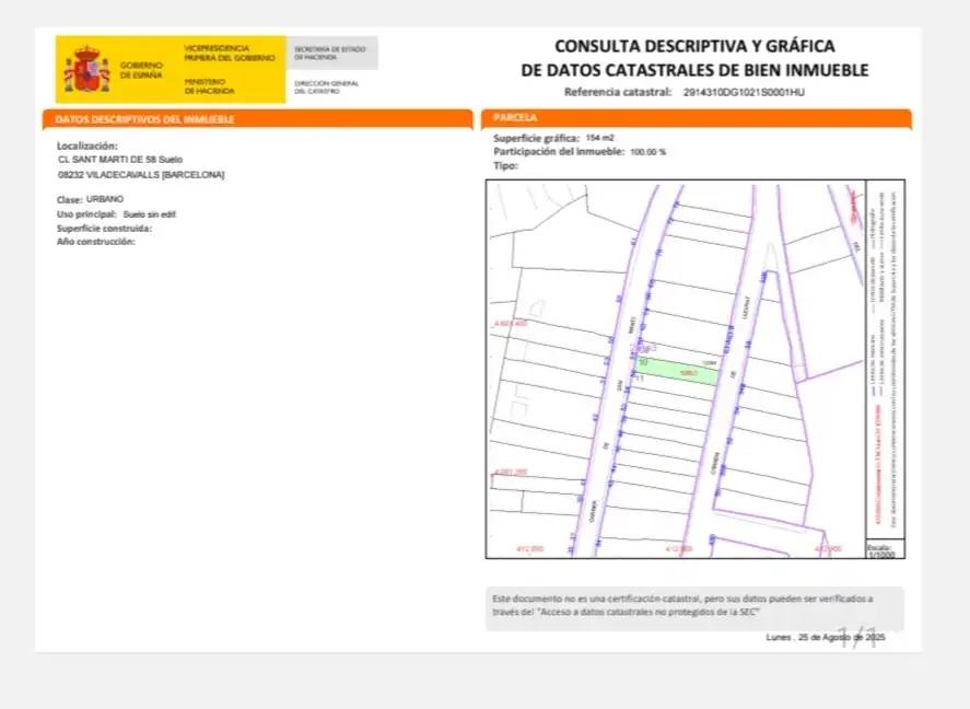 Residential land for sale in Carrer Sant Martí 58, imagen 4