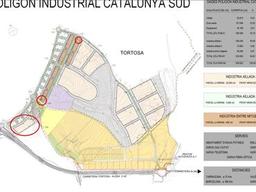 Terreno industrial en venta en Urbanitzacions