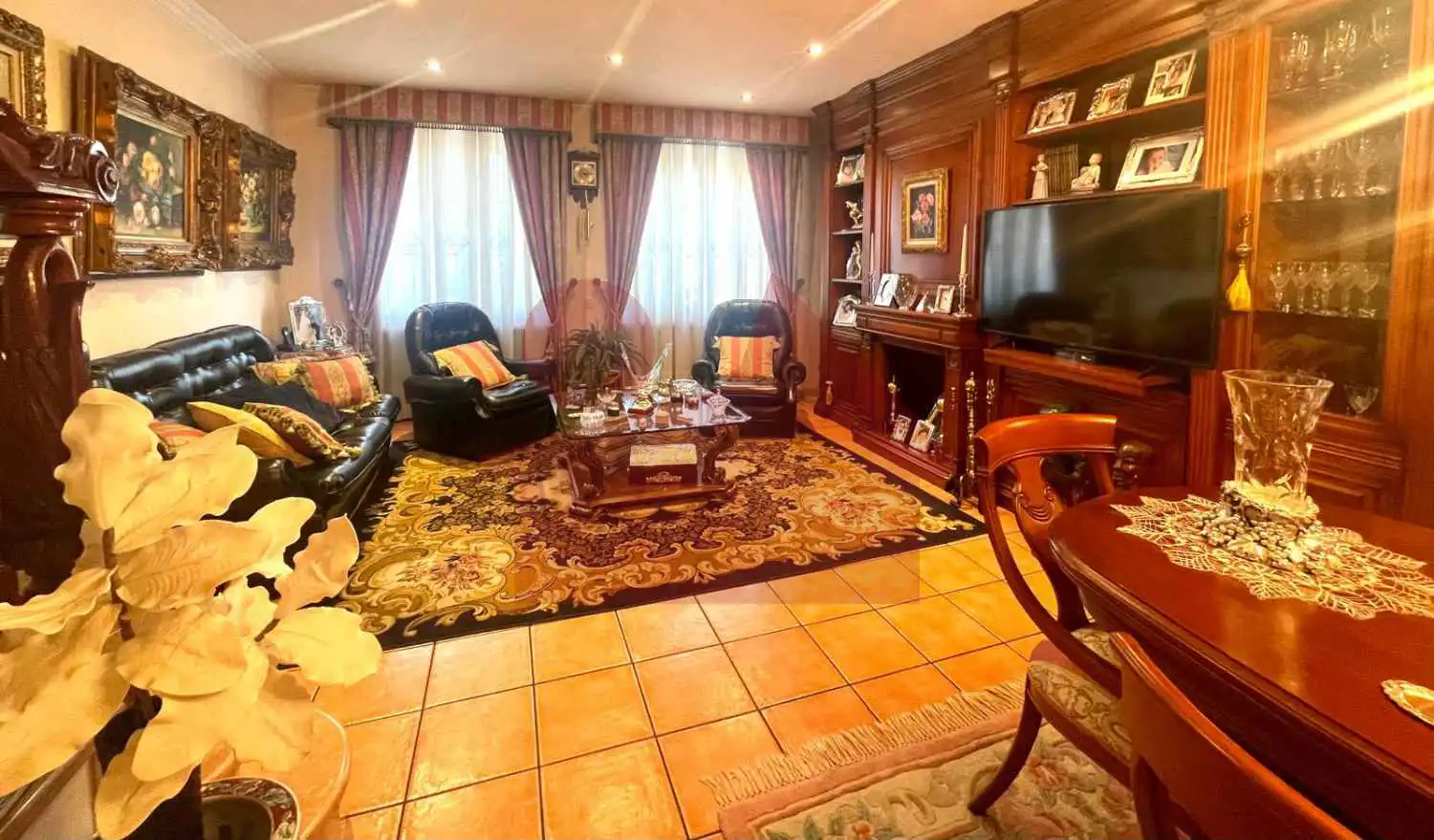 Sala de estar de Casa adosada en venta en Mollet del Vallès con Aire acondicionado, Calefacción y Jardín privado