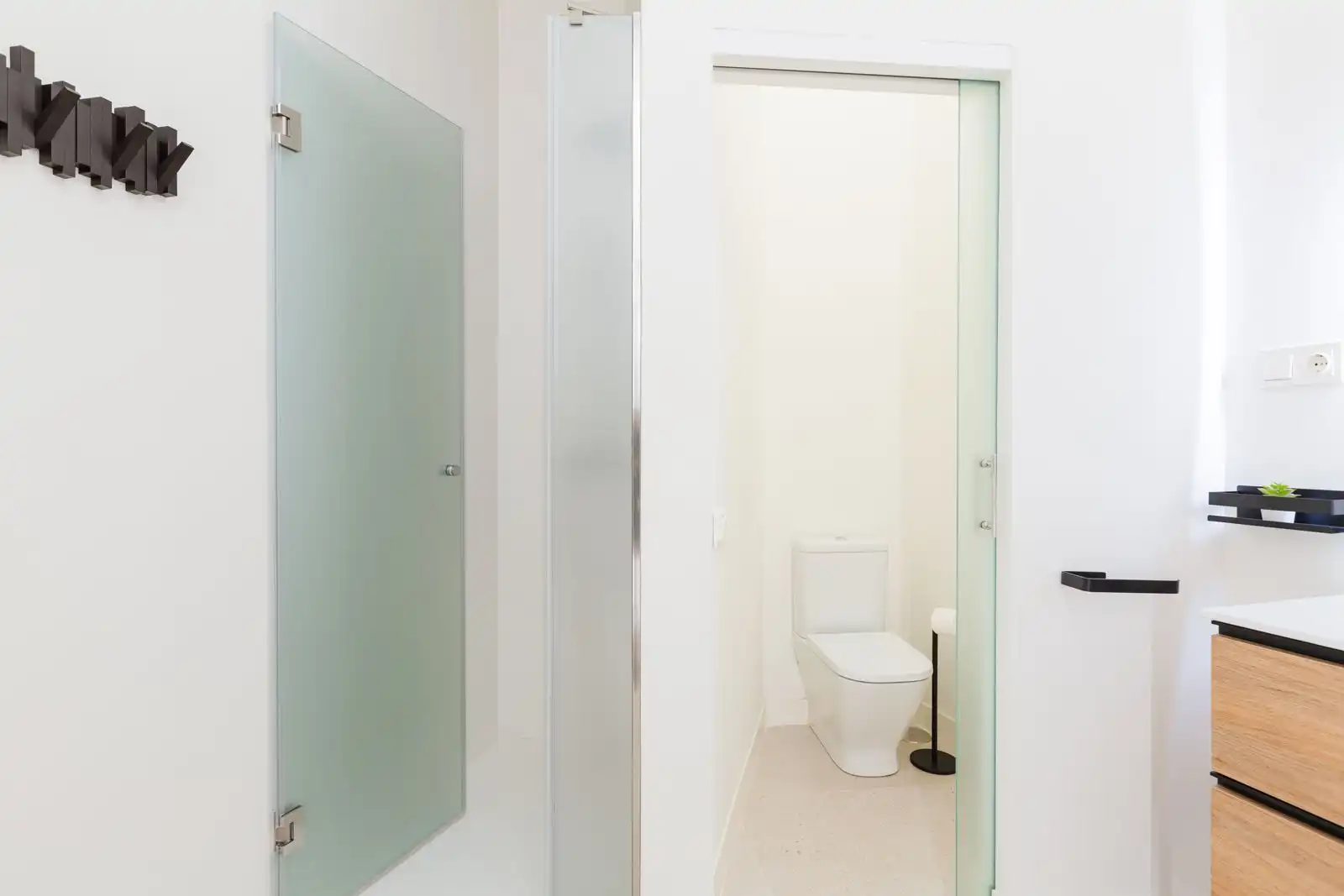 Badezimmer von Wohnung zum Verkauf in Málaga mit Klimaanlage, Heizung und Möbliert
