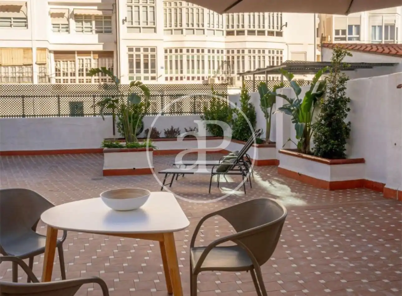 Terraza de Piso de alquiler en Valencia con Aire acondicionado, Calefacción y Terraza