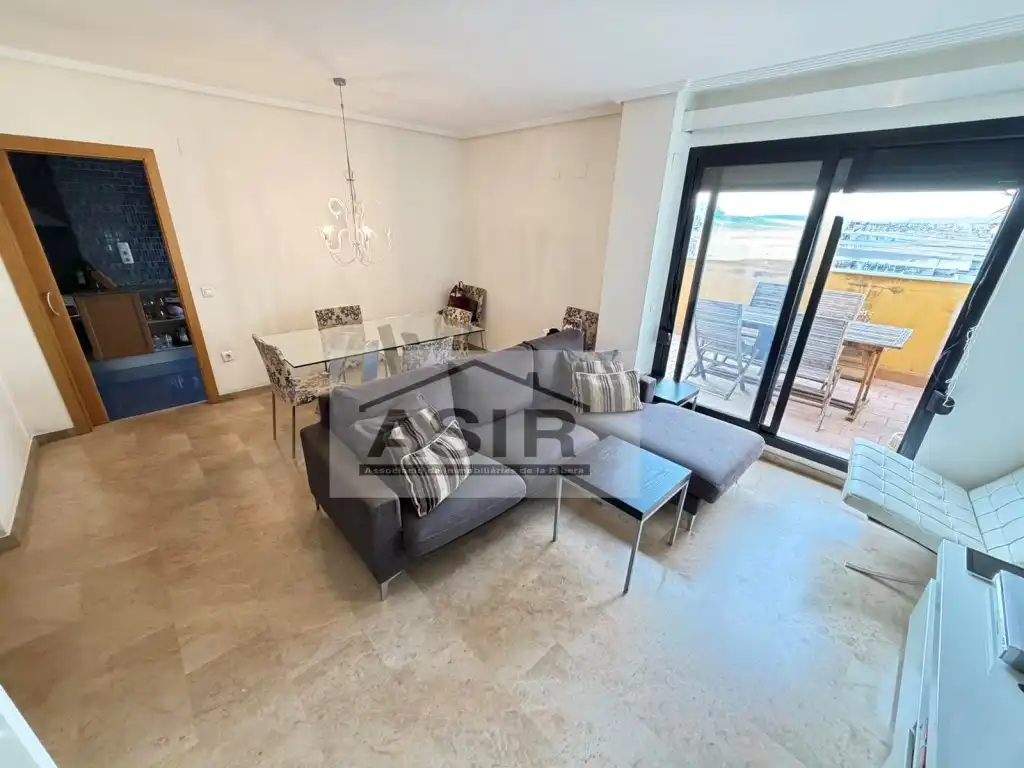 Living room of Flat for sale in Alzira  with Air Conditioner, Terrace and Swimming Pool