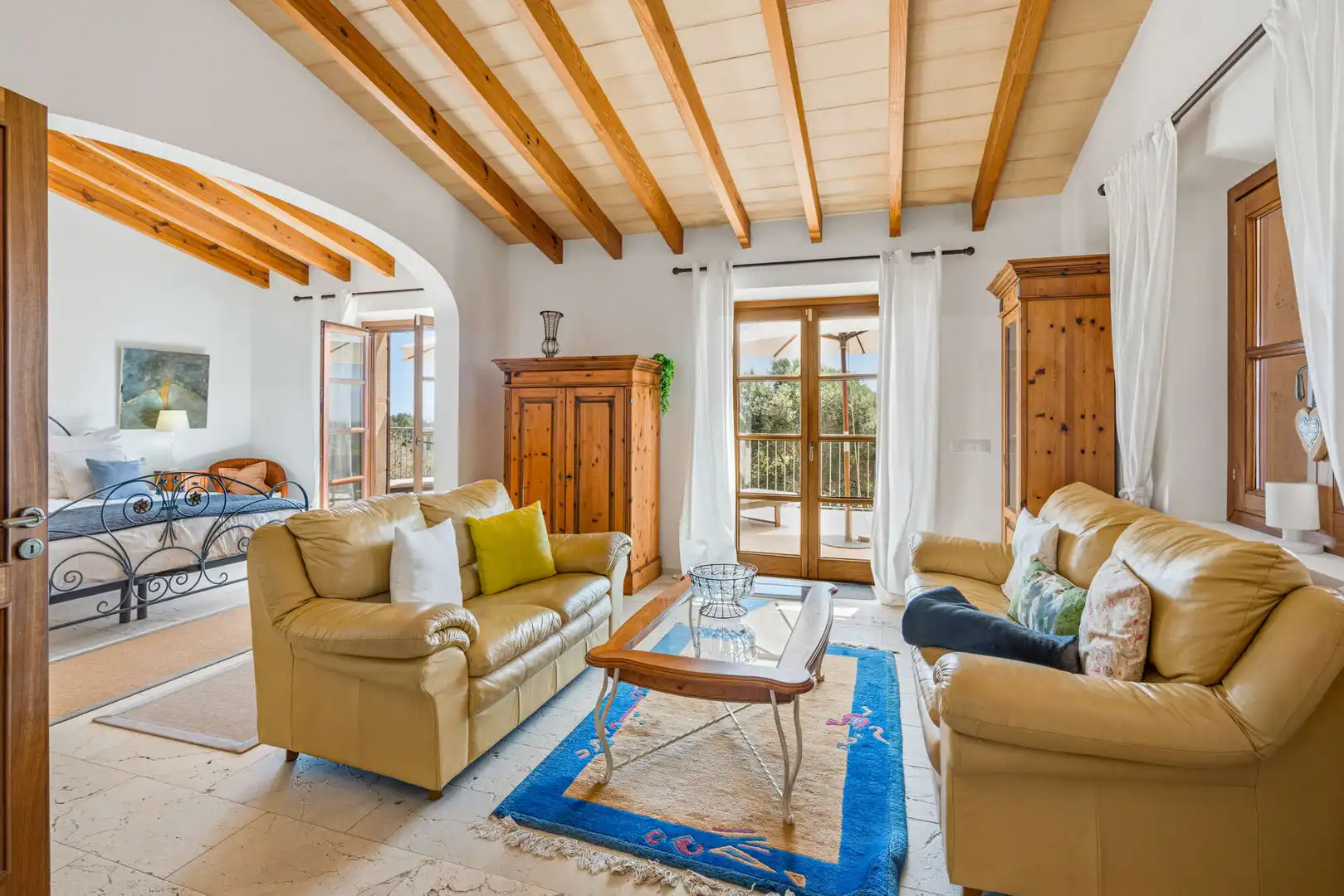 Sala d'estar de Finca rústica en venda en Felanitx amb Aire condicionat, Calefacció i Terrassa