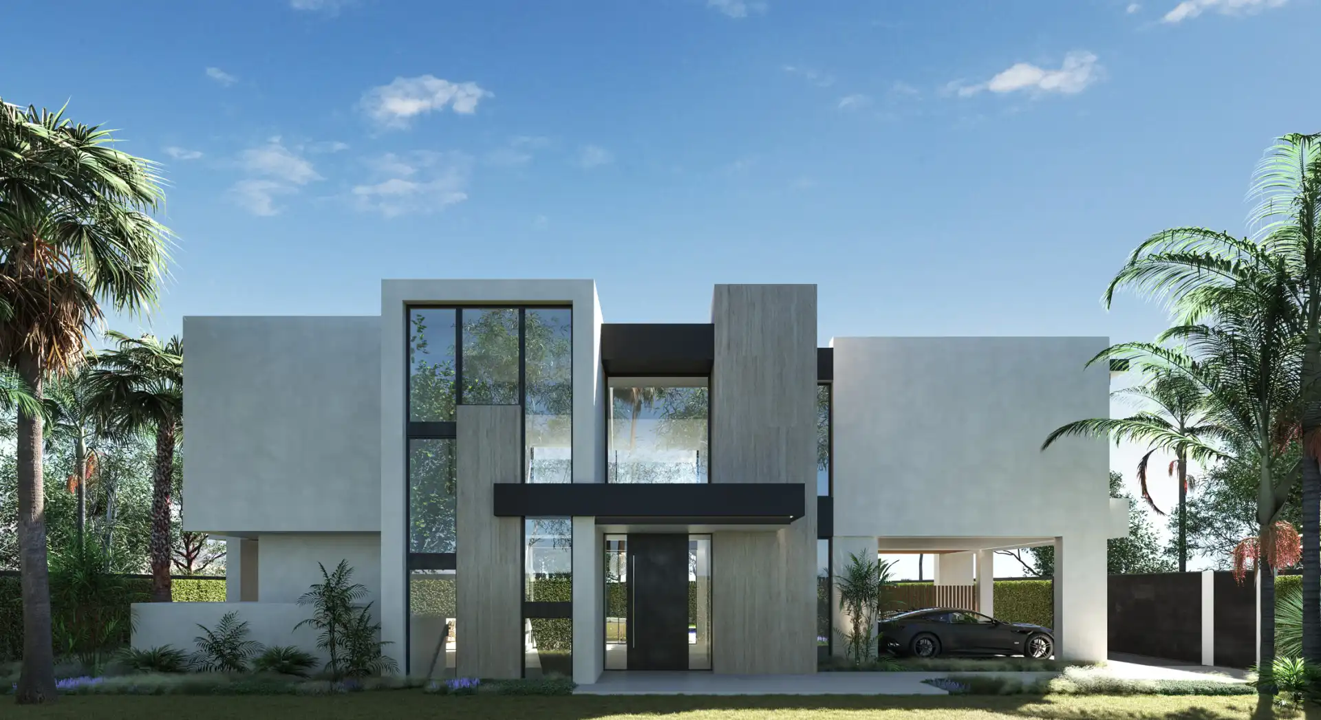 Vista exterior de Casa o xalet en venda en Marbella amb Aire condicionat, Calefacció i Jardí privat