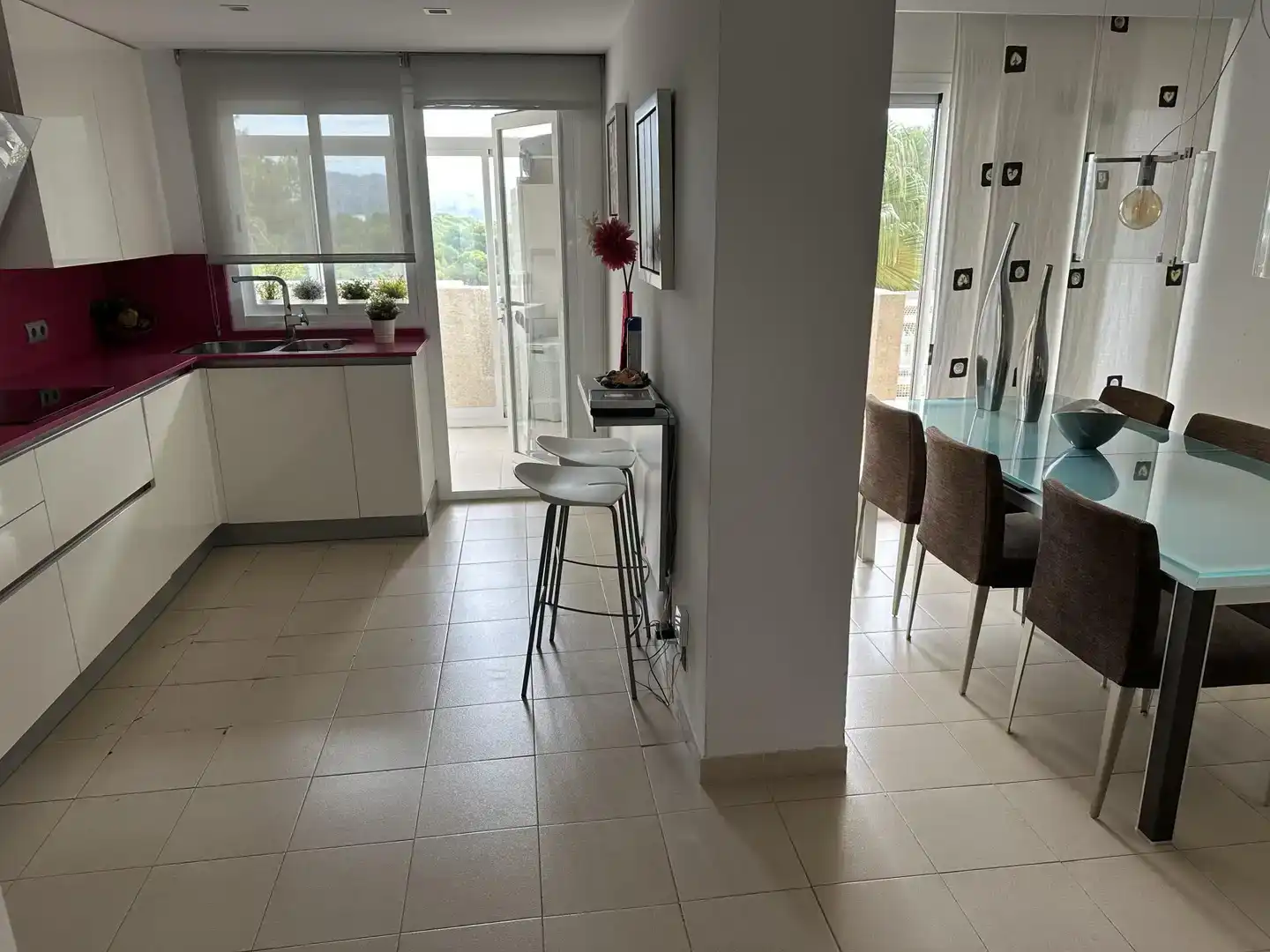 Kitchen of Flat for rent in Pollença  with Air Conditioner, Swimming Pool and Balcony
