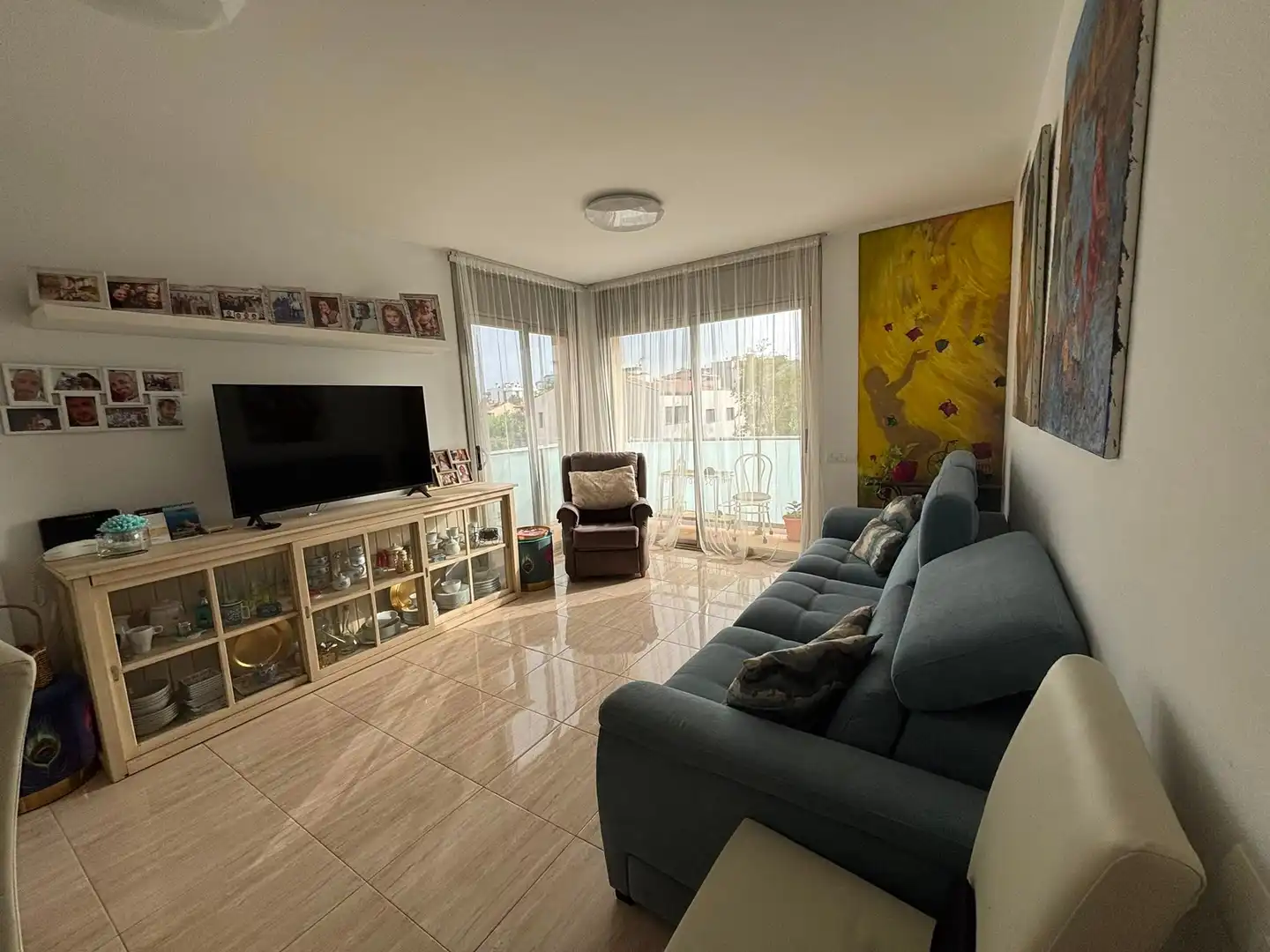 Sala de estar de Piso en venta en Pineda de Mar con Aire acondicionado, Terraza y Balcón