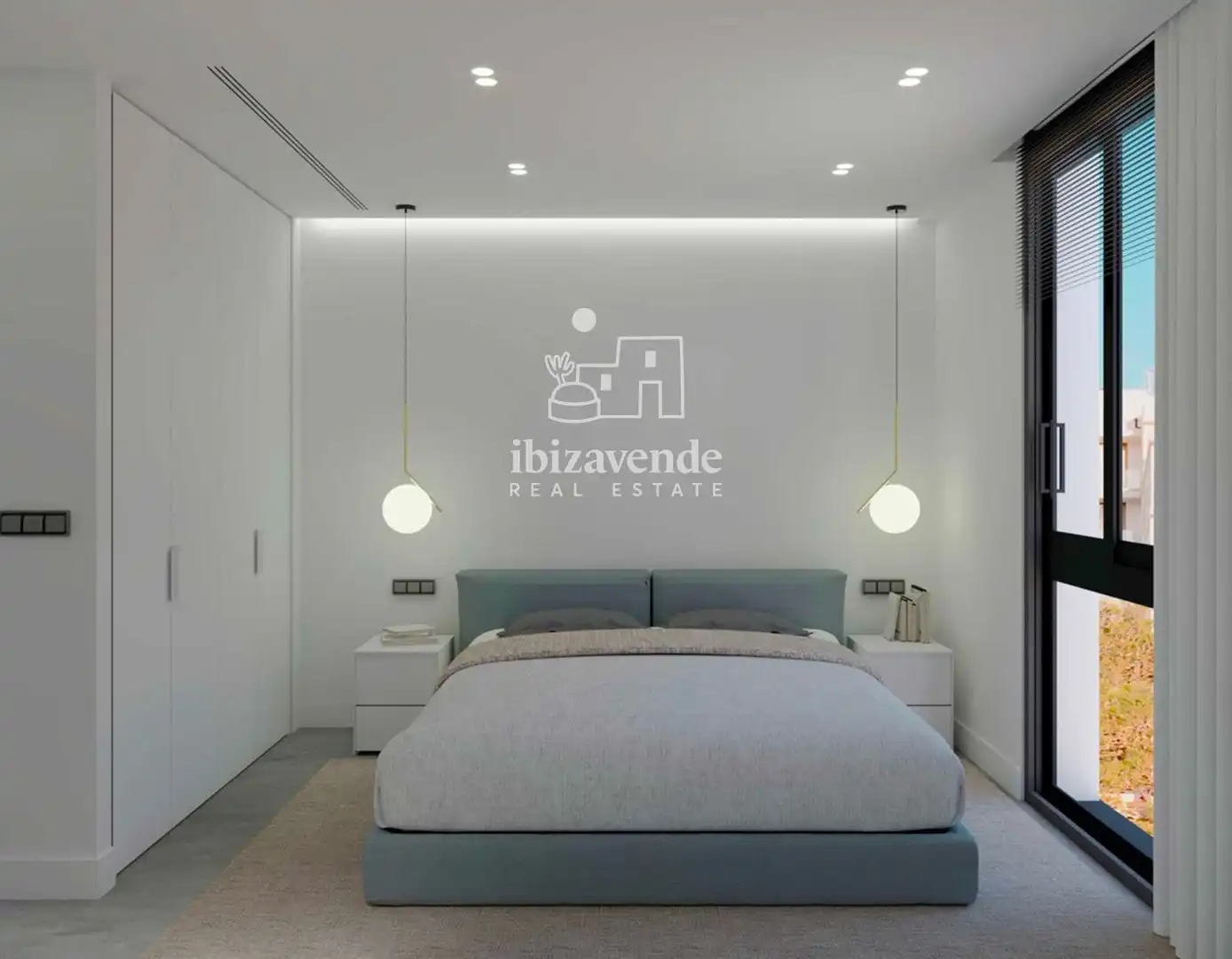 Bedroom of Flat for sale in Sant Antoni de Portmany  with Heating, Terrace and Swimming Pool