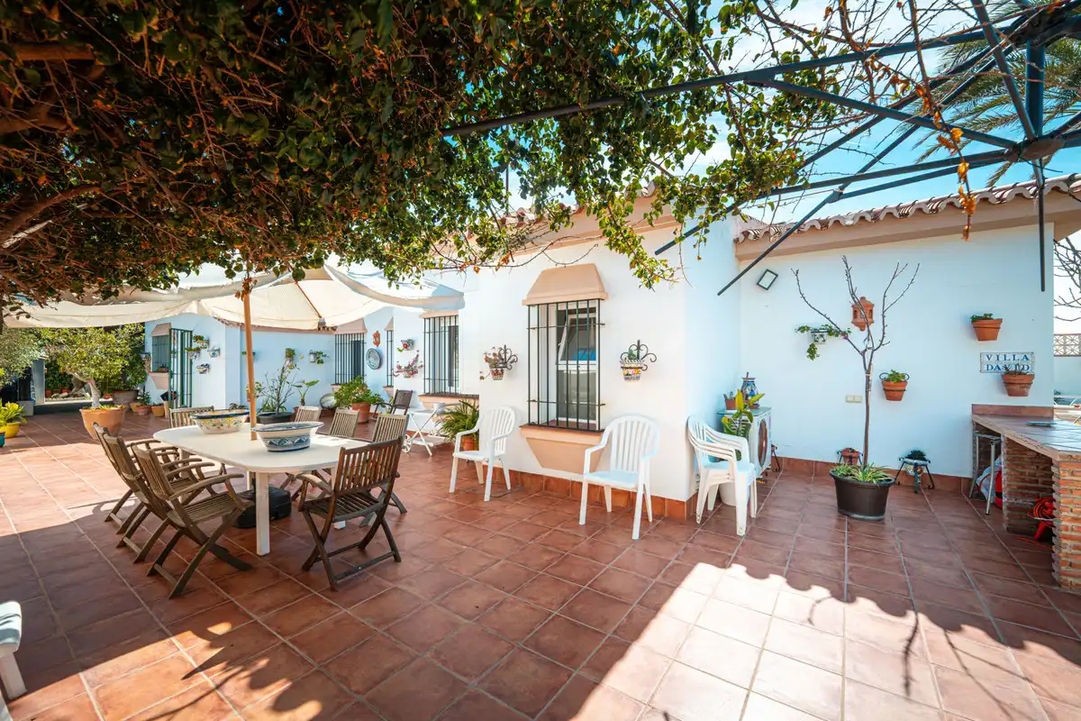 Terrassa de Casa o xalet en venda en Marbella amb Aire condicionat, Jardí privat i Piscina
