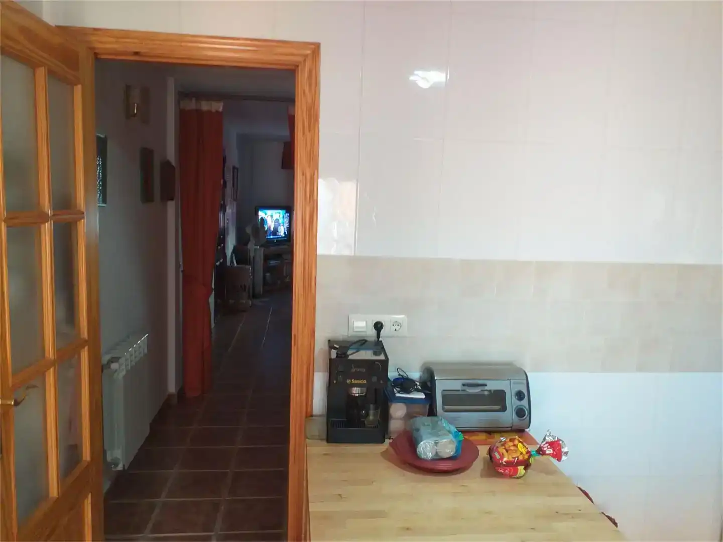 Cocina de Casa adosada en venta en Villavaliente con Parquet, Trastero y Amueblado