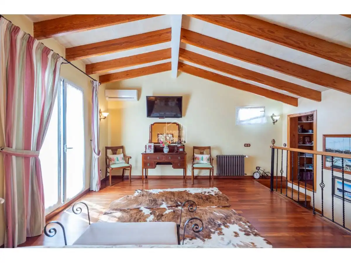 Living room of Houses for sale in Sant Lluís  with Heating, Terrace and Swimming Pool