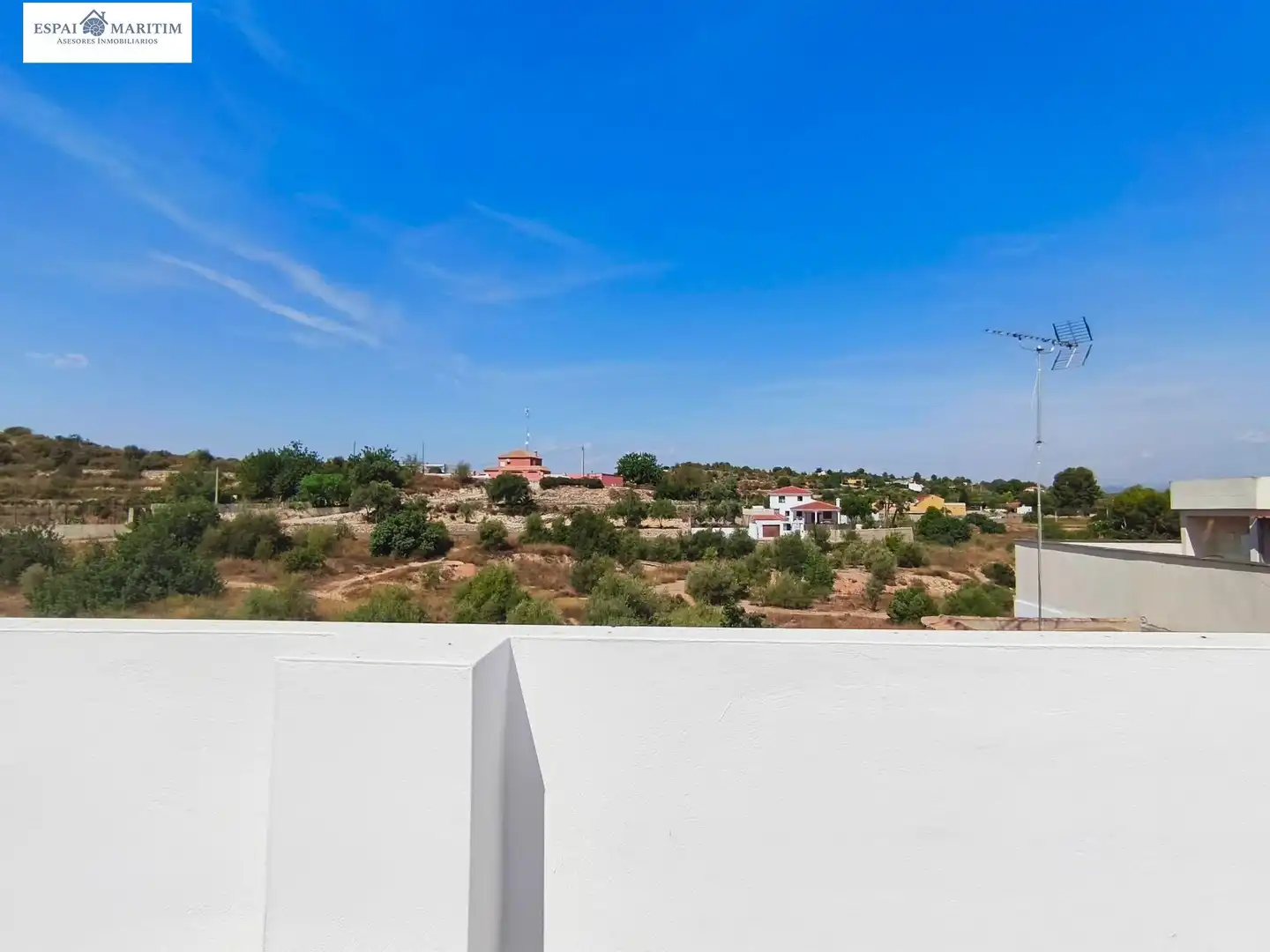 Terrasse von Dachboden zum Verkauf in Vilamarxant mit Klimaanlage, Terrasse und Ofen