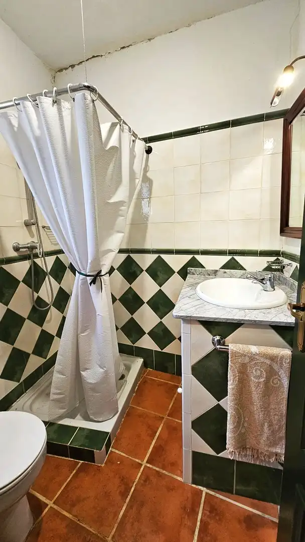 Baño de Finca rústica en venta en Cortegana con Jardín privado, Terraza y Piscina