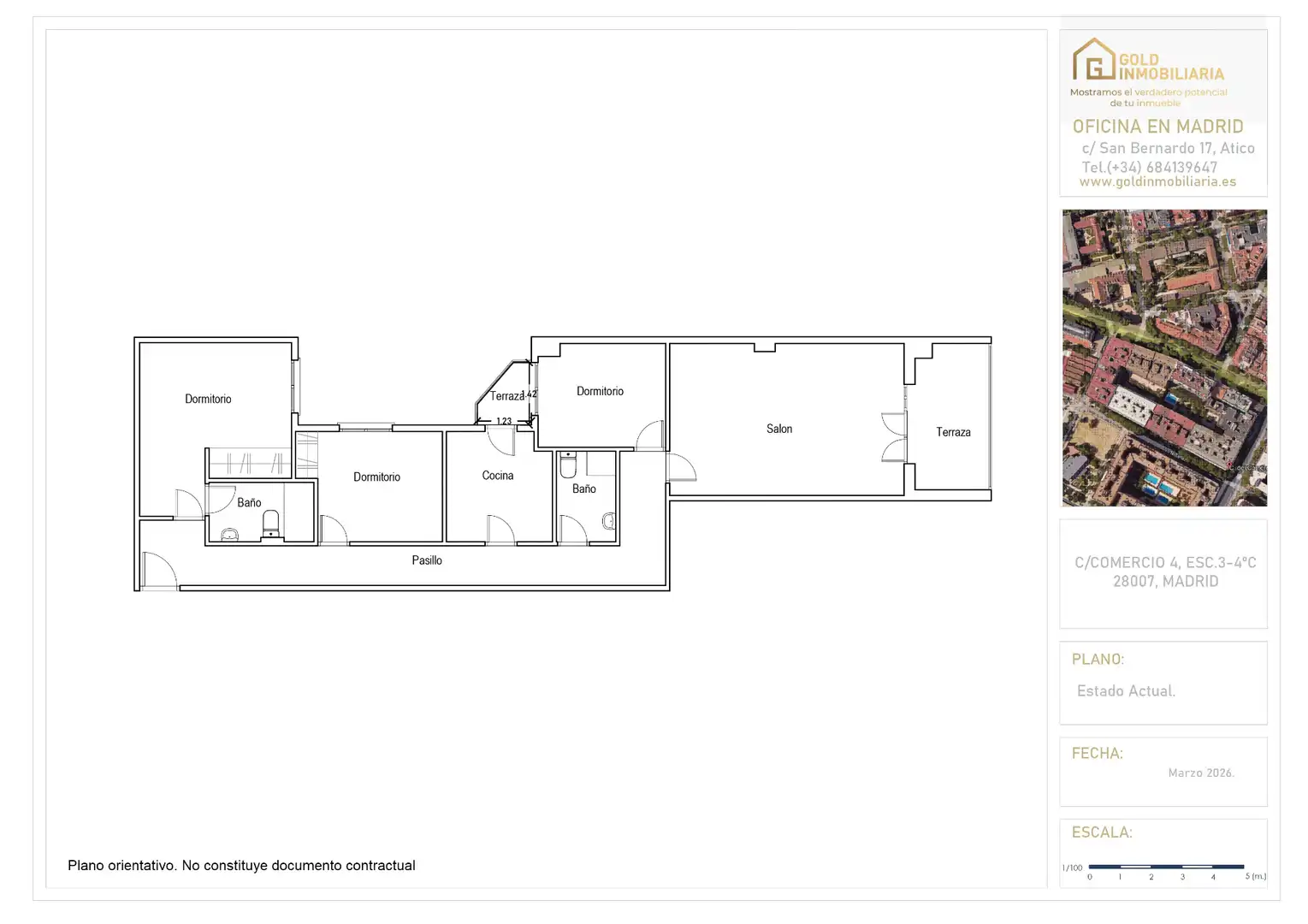 Piso en venta en Madrid con Aire acondicionado, Calefacción y Terraza