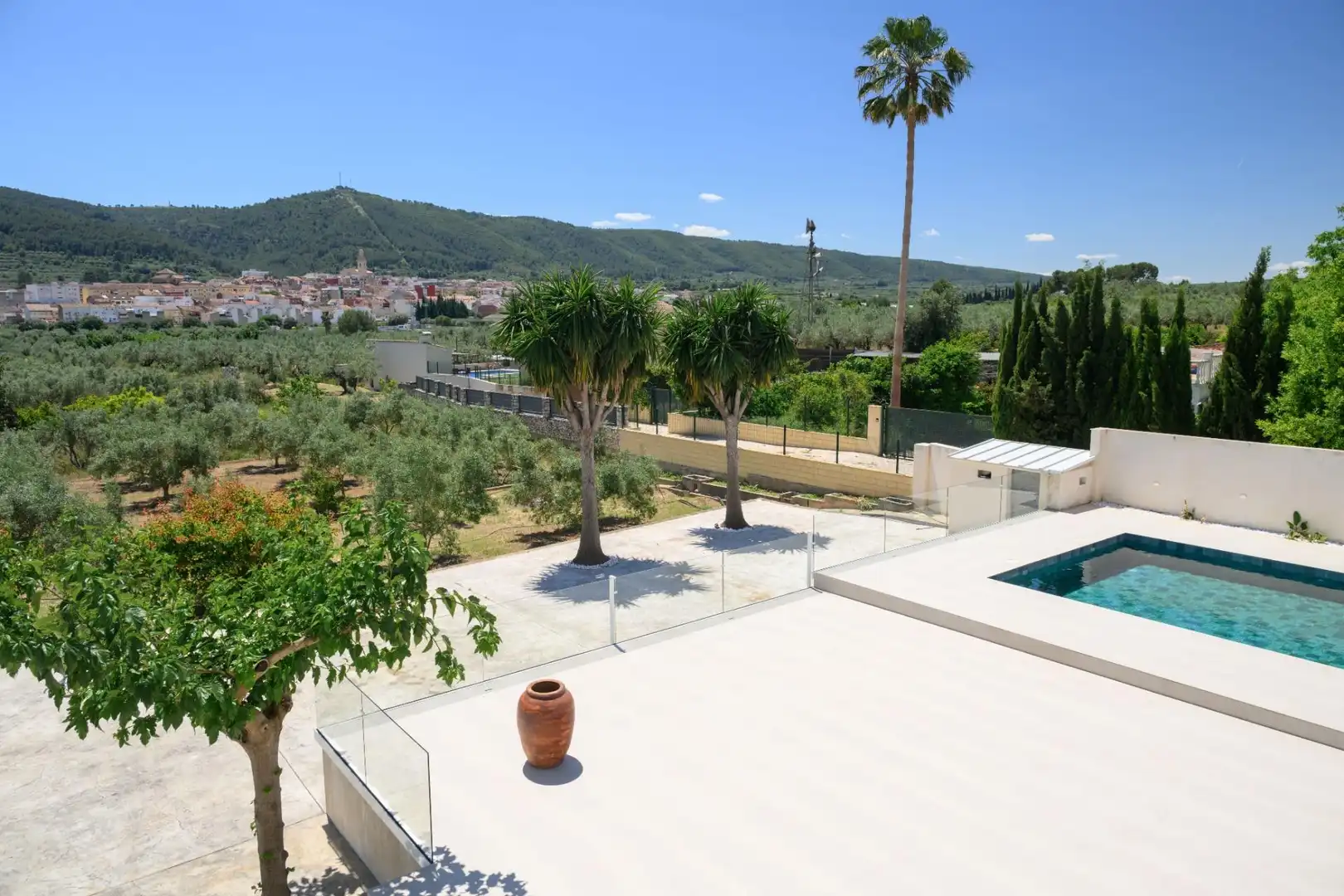 Terrassa de Casa o xalet en venda en Enguera amb Aire condicionat, Calefacció i Piscina